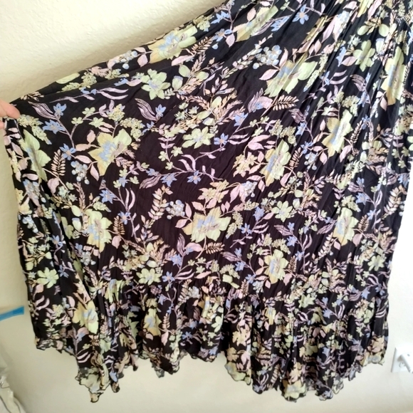 Free People Women's Heat Wave Printed Maxi Dress Sz L - Picture 5 of 8